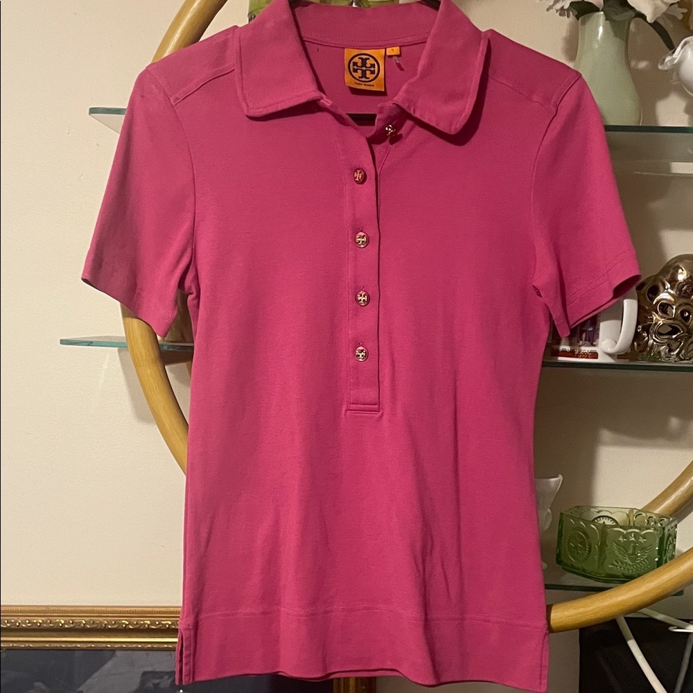 Tory Burch Fuchsia Button Down Shirt 000763